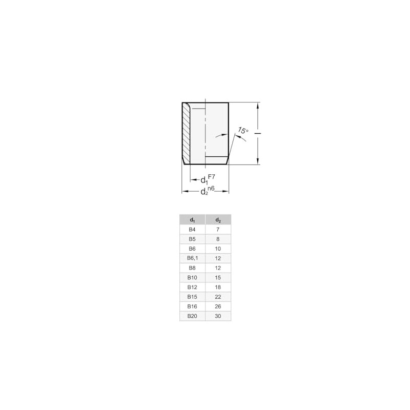 Ganter Normelemente Positioning Bushings / Drill Bushings - DIN 179-B5-8-A