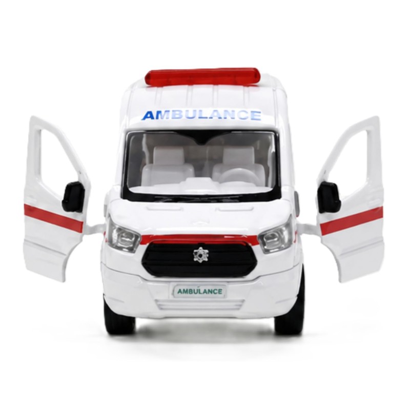 Josen Cast World Fire Department Ambulance JDC5031-WH