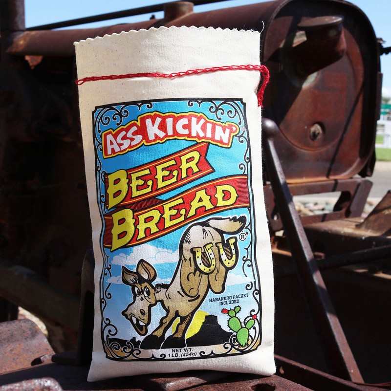 ASS KICKIN’ Beer Bread Mix -Premium Gourmet Gift-16 Ounces (Pack