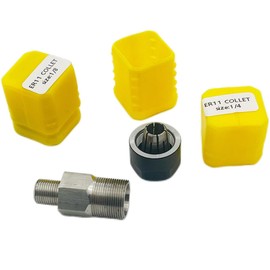 ER11 Collet Adapter with collets for M12 polisher/sander