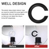 E27 to E14 Lampshade Reducer Ring, 2 Pack Black Lamp
