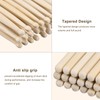 MECCANIXITY 12 Pairs Maple Wood Drumstick Anti Slip Handle Grips