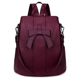 Uromee Backpack Purse for Women Vegan Leather Ladies Fashion Travel Shoulder Bag Convertible