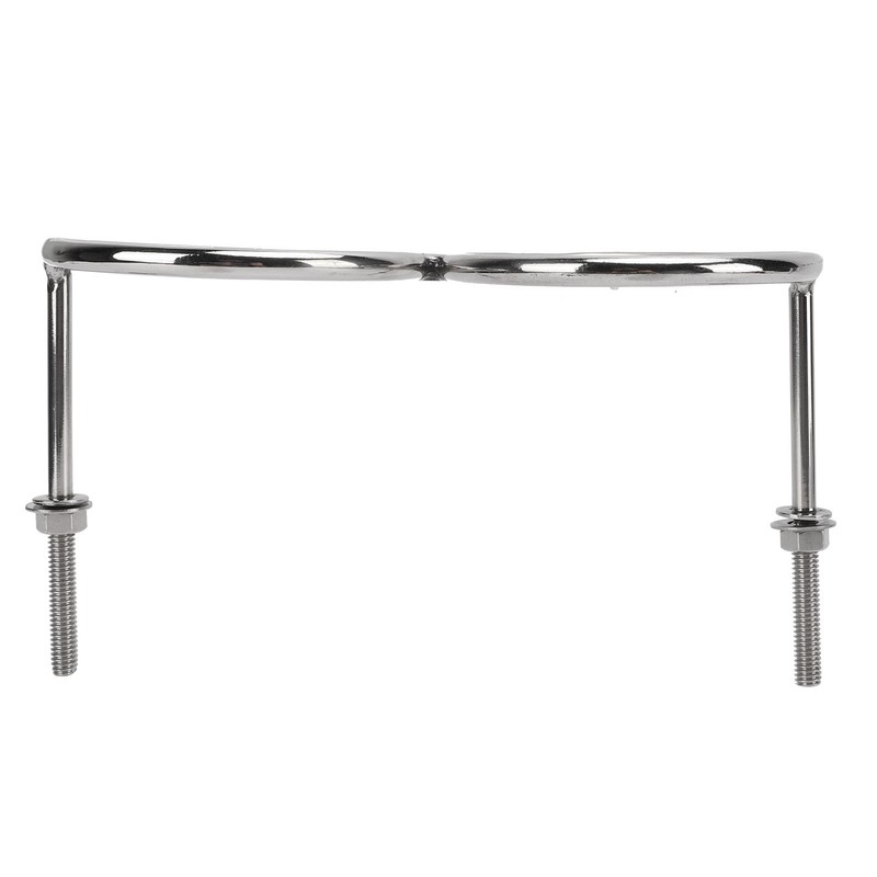 316 Stainless Steel Double Ring Cup Holder with Mounting Nut