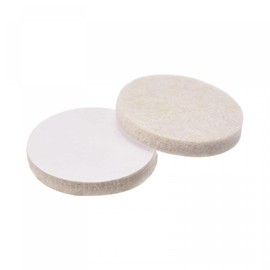 sourcing map Felt Furniture Pads, 30mm Dia Self-Stick Non-Slip Anti-Scratch Round Felt Pads Cabinet Closet Feet Floor Protector Beige 50 Pads