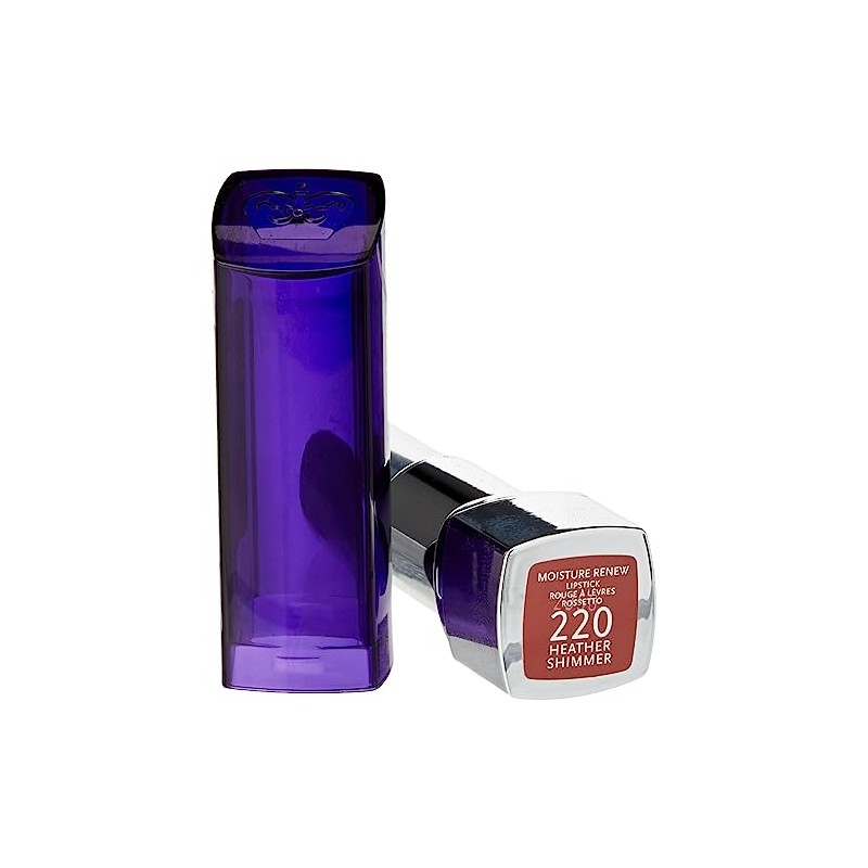 Rimmel London Moisture Renew Lipstick, 220 Heather Shimmer, 4 g