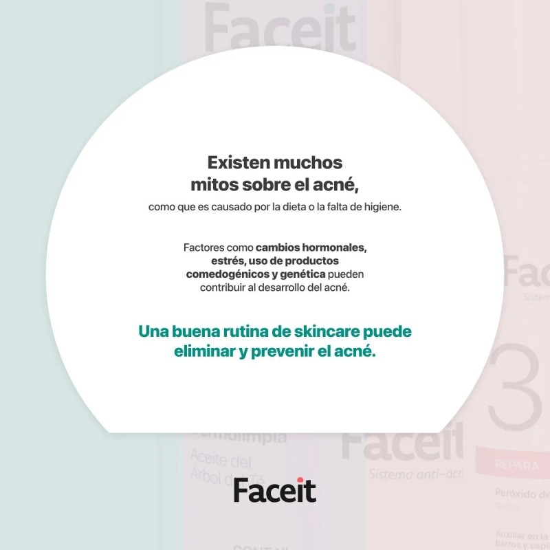 Rutina Facial Tratamiento Contra Acne 3 Pasos Kit Faceit