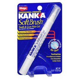 Kank-A Soft Brush Tooth/Mouth Pain Gel Professional Strength 0.07 oz By Kank-A