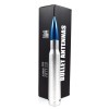 VMS RACING Anti-Theft Retractable Silver 50 Caliber Blue Bullet Antenna
