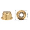 50Pcs Flange Nut Pure Copper Lock AntiSkid AntiLoose Fasteners Set