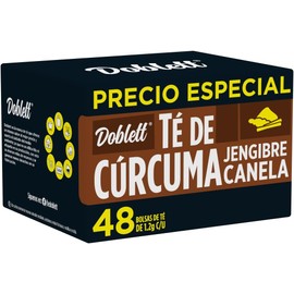 Té Doblett Cúrcuma Jengibre Canela 48 sobres