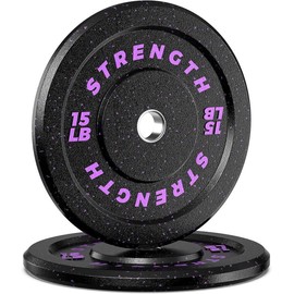 Olympic Weight Plate,20lbs-90lbs Bumper Weight Plate with Steel Insert for Home Gym & Weight Lifting. - weight: 30lb(2*15lbs)