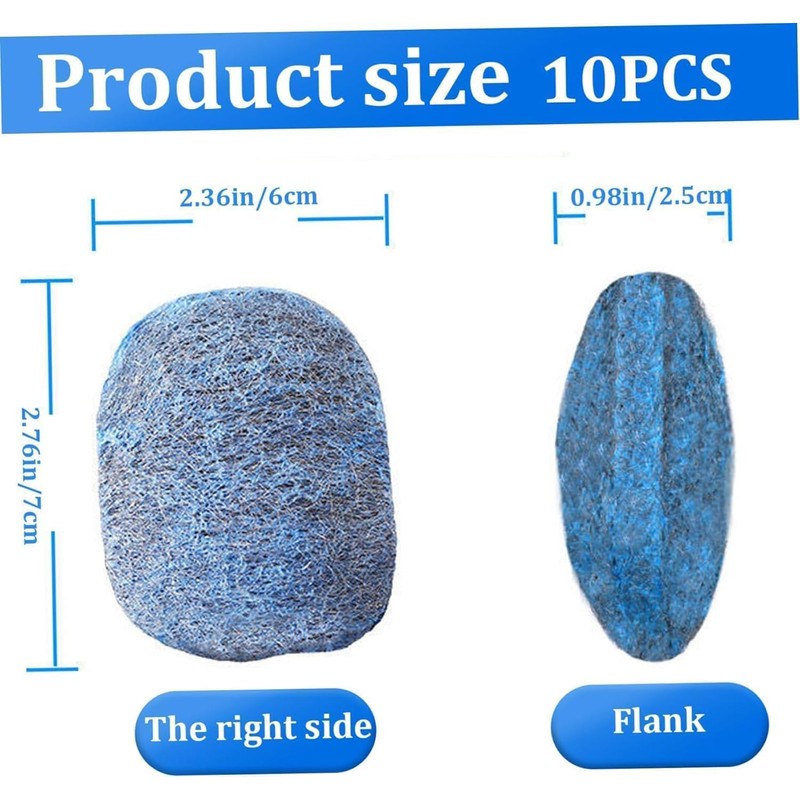 Jex Steel Wool Soap Tampons 10 Pack Wool Blow Easy
