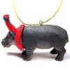Conversation Concepts Hippopotamus Tiny Miniature One Christmas Ornament - Delightful,