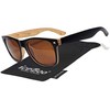 iceBoo Sunglasses Plastic lightweight frame matte wood wooden grain pattern