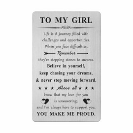 Gifts for Daughter, Daughter Birthday Card, Daughter Birthday Graduation Gifts from Mum Dad