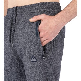 SCR Tall - Mens Athletic Pants - Mens Sweatpants 70% Cotton - Straight Fit Sweatpants with Zipper Pockets - Medium 38 Extra Long Inseam, H/Grey 32W x 38L