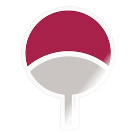Spreadshirt Naruto Symbol of the Uchiha Clan Sticker, Max. 10 x 10 cm, 10 x 10 cm, Glossy Transparent