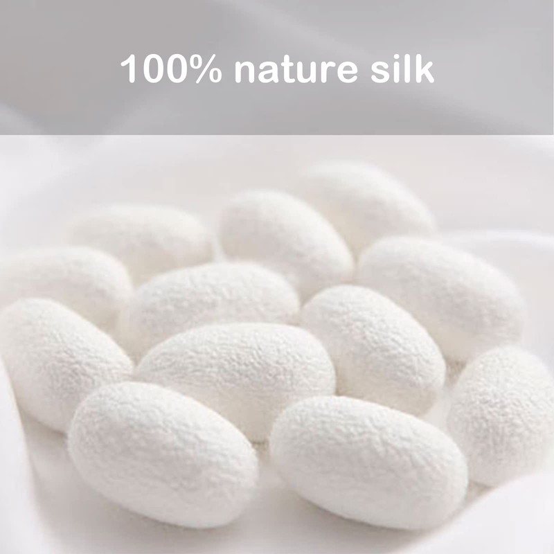 Mr.Van 100% Silk Pocket Square for Men, Elegant, White, Soft,