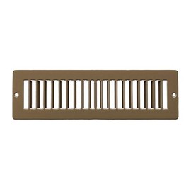 HVAC Premium 2" x 10" [Duct Opening] Toe Kick Vent Grille - HVAC Register Cover [Outer Dimensions: 3.5 X 11.5] - Brown