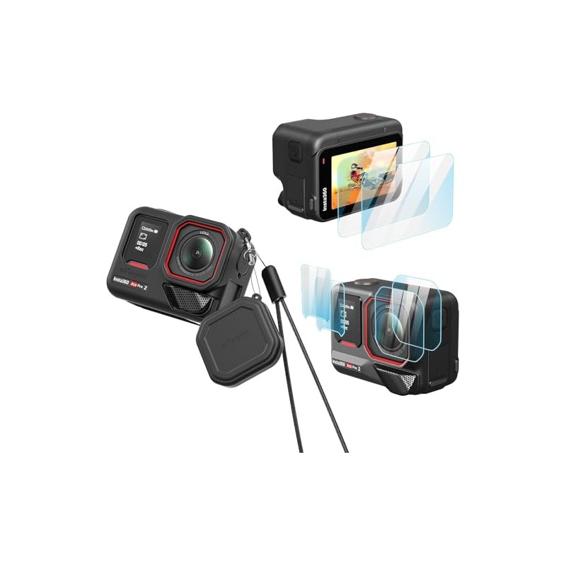 Rszfnjxry Silicone Protective Cover Case with Silicone Lens Cover,Screen and