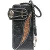 Berkut Biker Wallet, Eagle Coin, Long Wallet, Thin, Black