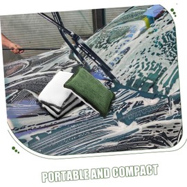 4piezas Esponja Auto Detailing Portátil Microfibra Ultrasuave Sin Rayones Almohadilla Aplicadora Reutilizable para Limpieza Interior Auto Asientos Tablero Vidrios y Cuero
