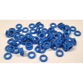 JAG Hobbies 40 pr. JAG Hobbies Blue Silicone Tires for HO Scale Slot Cars - 2.2 Wide