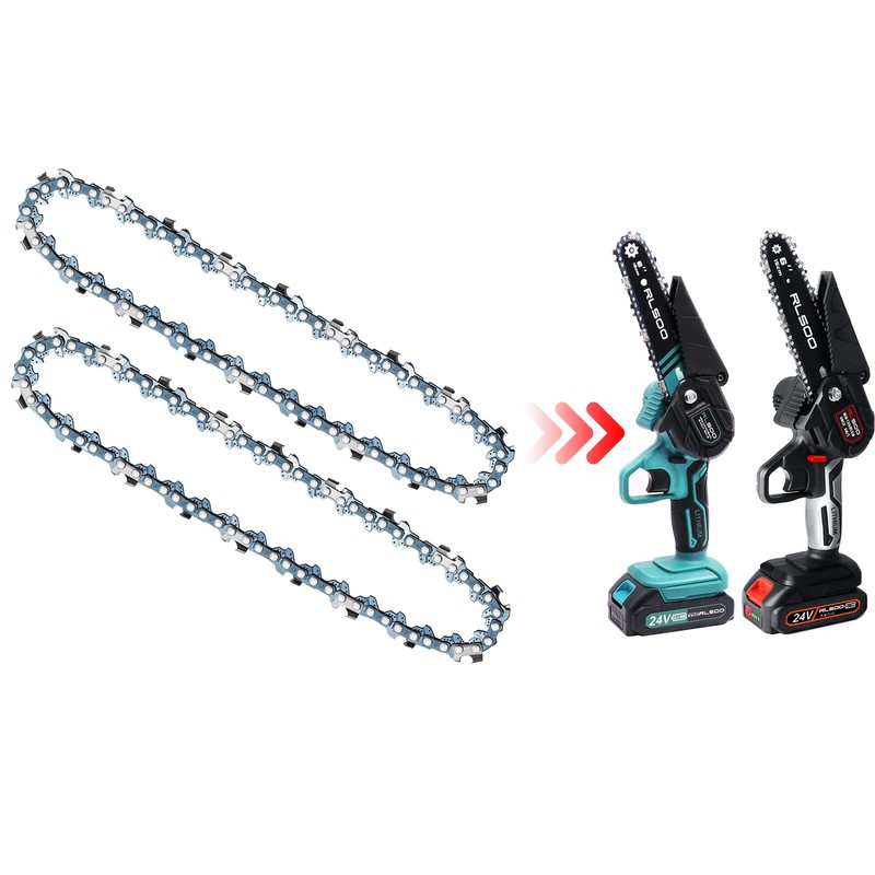 6 Inch Chainsaw Chain, RLSOO Replacement Chains for Almost 6-inch