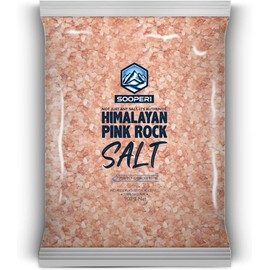 SOOPER1 Original Himalayan Rock Salt for Mill 3-5mm | Pink Salt | UK Brand | Natural Salt | Coarse Salt | Zipper Bag, from Japan