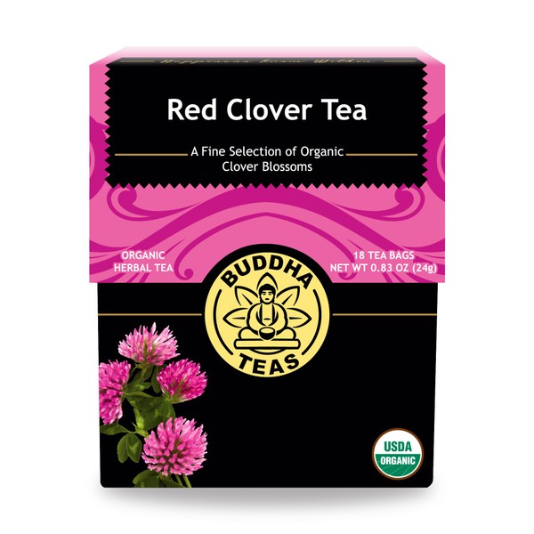 Buddha Teas Red Clover Tea 18 Tea Bags
