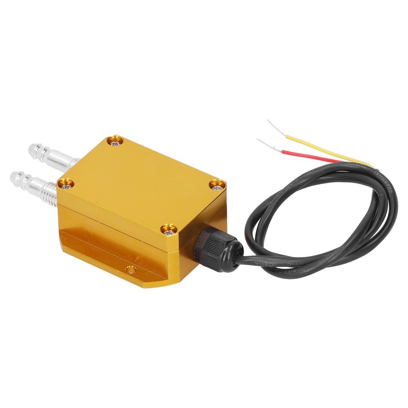 Wind Pressure Transmitter Yellow Micro Pressures Differential Sensor DC24V 4‑20mA0-100kpa