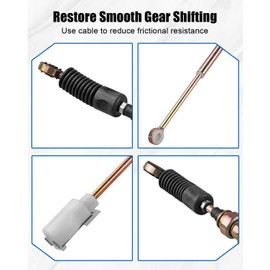 Manual Transmission Shift Control Cable Fit for Toyota RAV4 4 Cyl 2.0L 1996 1997 1998 1999 2000 Replace 33821-42070 33822-42030