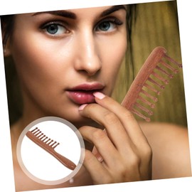 WOONEKY Wide Tooth Massage Comb for Scalp Massage Static Hair Tool for Curly Straight Hair Relaxation and Acupoint for Home Use