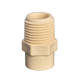 1/2" 10pcs CPVC Male Adapter Fittings Coupling Male Thread to Slip (Socket）Beige (1/2 inch)
