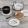Coasters for Drinks | Absorbent Drink Coaster (6-Piece Set with