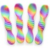 PrimaStella - Juego de cucharas masticables de silicona para bebés
