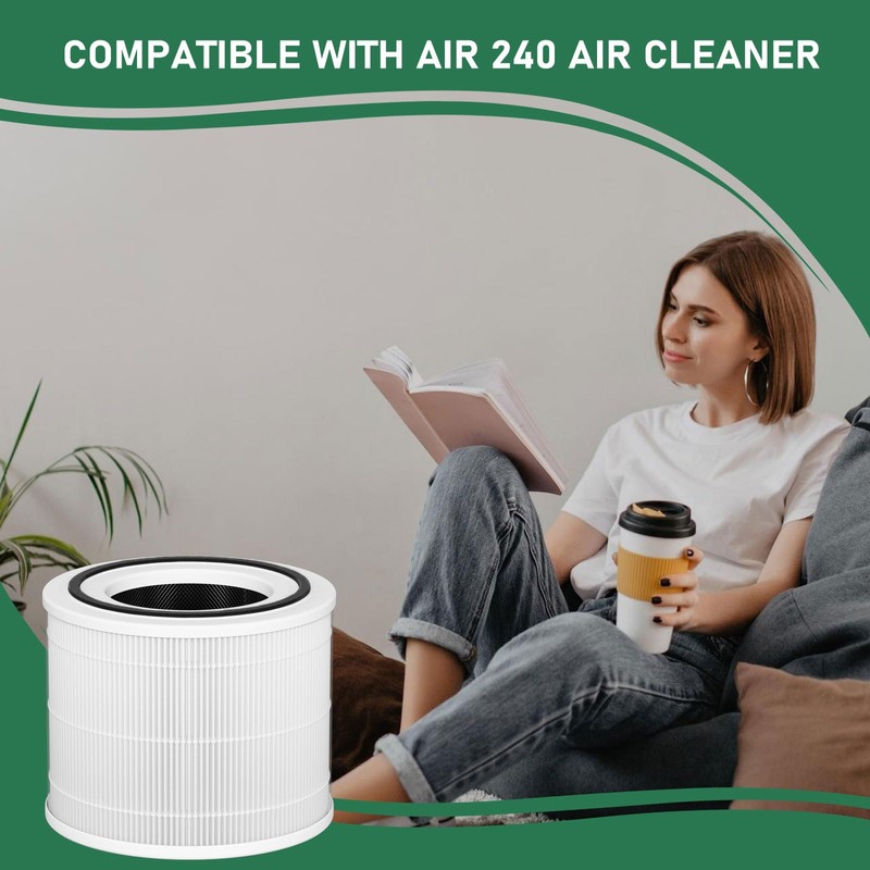 Carmerny 240 HEPA Filters Replacement 14 Compatible with Puro 240