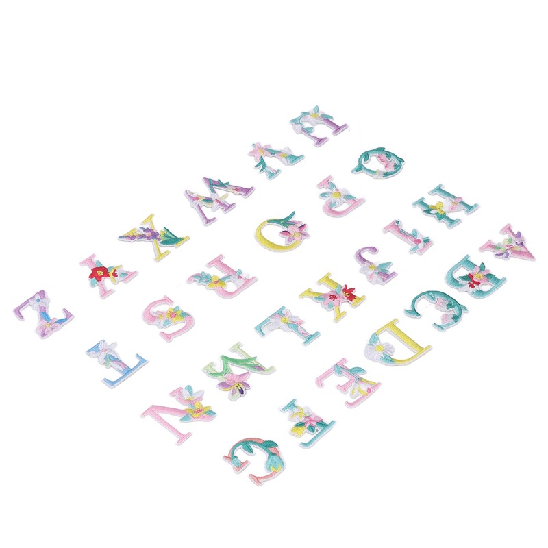 26 Letter Patches DIY Combinations Embroidered Patch Easy Ironing Soft