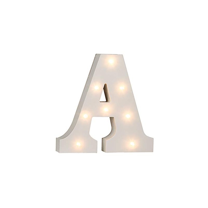 Out of the Blue 57/6074 - Holz Buchstabe "A" beleuchtet