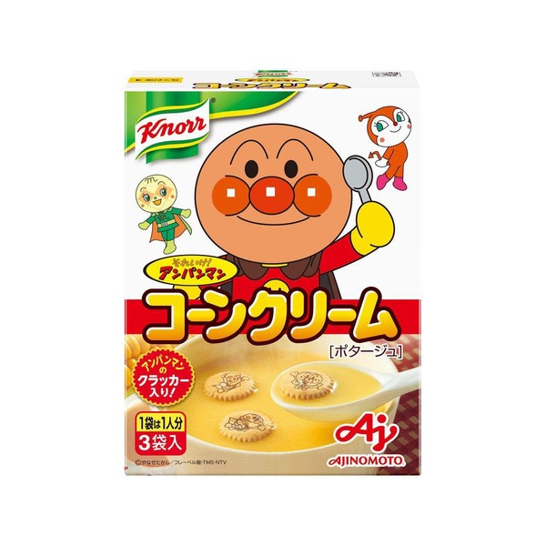 Ajinomoto Knorr It Anpanman Soup, Corn Cream, 2.0 oz (58.5 g) x 6 Boxes