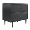 CosmoLiving by Cosmopolitan Elizabeth Nightstand, Black