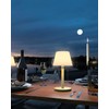 Outdoor Waterproof Table Lamp for Patio, Small Cordless Battery-Operated Lamp,