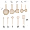 Beille Cream Wheat Straw Measuring Cups Spoons Set Cooking Baking