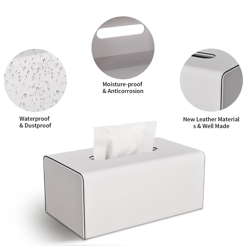 KINGFOM PU Leather Tissue Box Tissue Box Tissue Box for