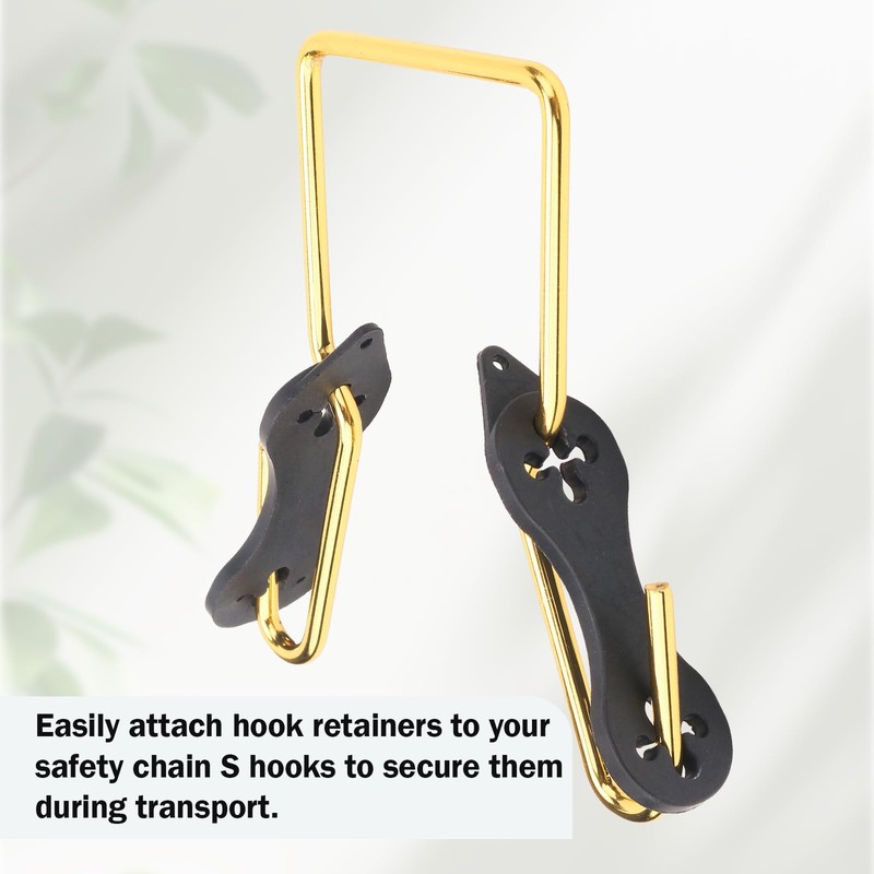 EAORBD S Hook Keeper Rubber S-Hook Retainer for Trailer Tow