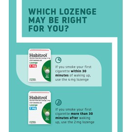 Habitrol Nicotine Lozenges - 4 mg, Mint Flavor, 72 Count - Nicotine Lozenge to Reduce Cravings & Help Quit Smoking