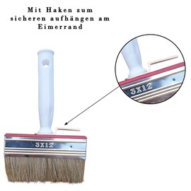 varivendo Flat Paint Brush Varnish Brush Various Sizes (Set of 3)