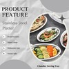 Chandler Stainless Steel Serving Tray - Oval Silver Food Tray