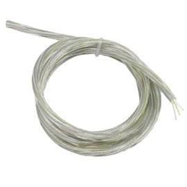 3 m Cable 3 x 0.75 mm² Transparent PVC Insulated Cable, 3G Twisted Wire, Light Cable, Lamp Cable, Power Cable
